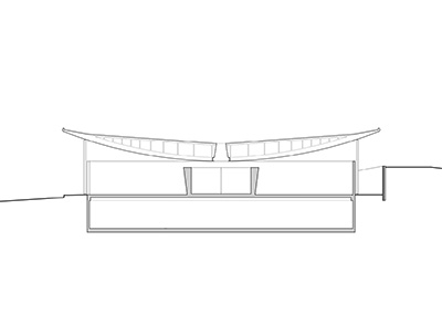 Skulpturenhalle, cross section