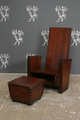 One Man Houses (Chair with foot rest)