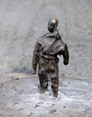Mann im Matsch (Modell 1:200)