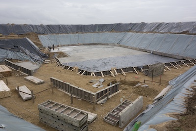 Skulpturenhalle - construction view