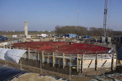 Skulpturenhalle - construction view