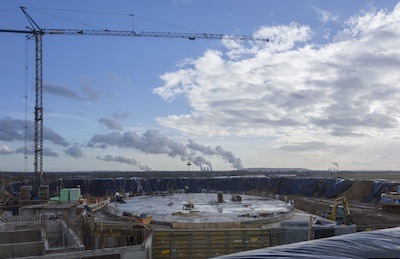 Skulpturenhalle - construction view