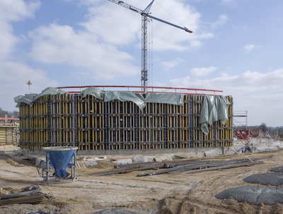 Skulpturenhalle - construction view