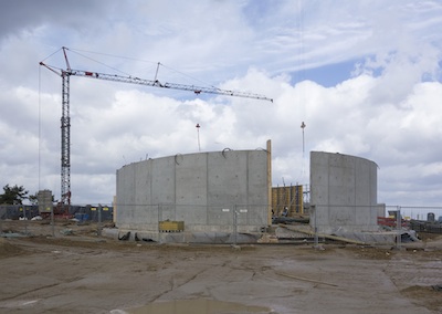 Skulpturenhalle - construction view