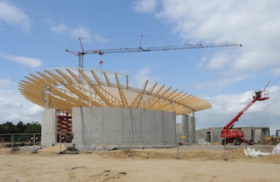 Skulpturenhalle - construction view