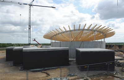 Skulpturenhalle - construction view