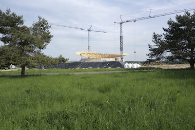 Skulpturenhalle - construction view