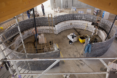 Skulpturenhalle - construction view