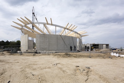 Skulpturenhalle - construction view