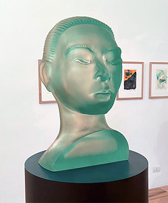 Frauenkopf, halb, Nr. 2