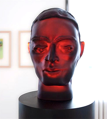 Männerkopf, halb, Nr. 1