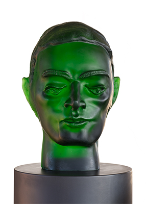 Männerkopf, halb, Nr. 5